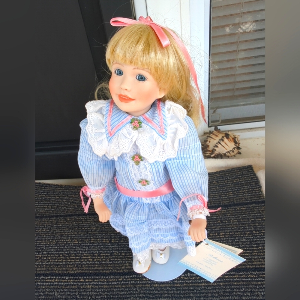1991 Hamilton Collection ❤️ "Rebecca" Jennifer Esteban Porcelain Doll 14" Tall